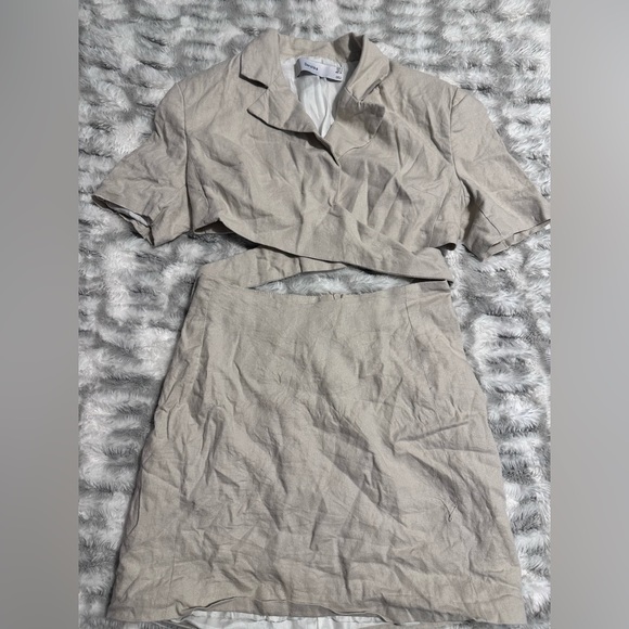 Bershka blazer dress, linen, co ord set - Picture 5 of 7